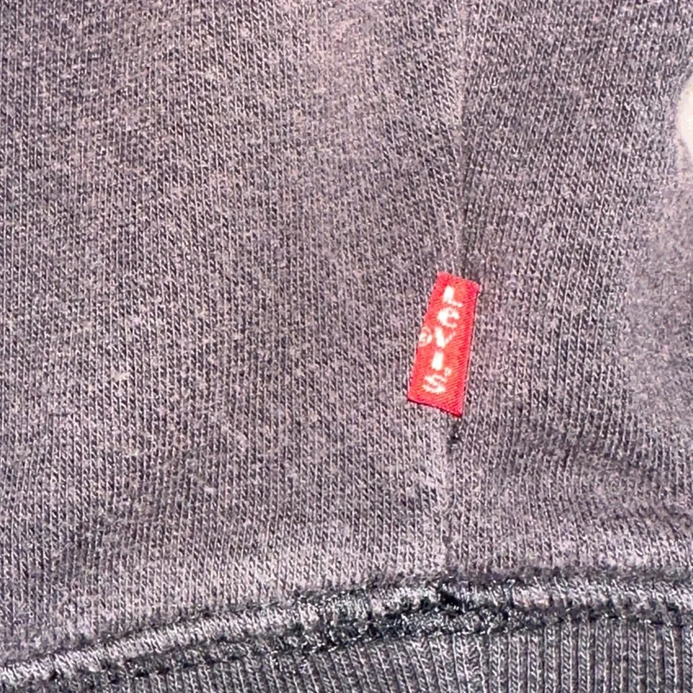 Levis Mens Graphic Hoodie Black Tonal Box Logo Fleece Sweatshirt Medium KEH-3LGL